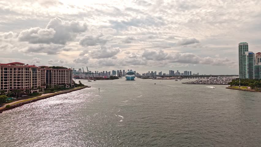 Cruise in summer vacation. cruise line. Cruise ship tour. Ship travel at sea. Icon of the seas cruise ship voyage