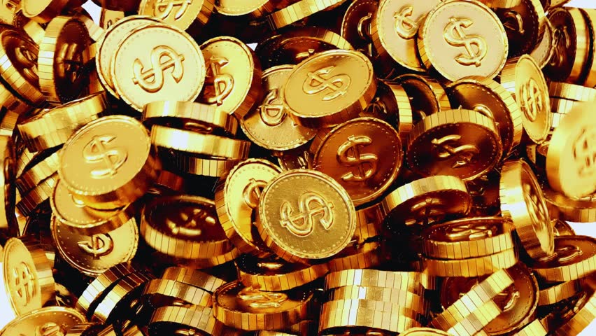 Stacked golden coins with dollar sign symbolizing money, banking, savings, business growth, cryptocurrency, and financial success. Perfect for economy, investment, trading, and wealth-related projects - Powered by Shutterstock - Get 15% off with code: PIKWIZARD15