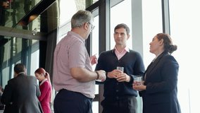 Group caucasian business team discussion at conference in office after break, collaboration teamwork and networking for marketing, colleague and seminar for success, business strategy and planning. - Powered by Shutterstock - Get 15% off with code: PIKWIZARD15