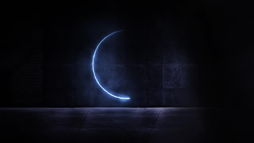 neon light for empty logo dark background