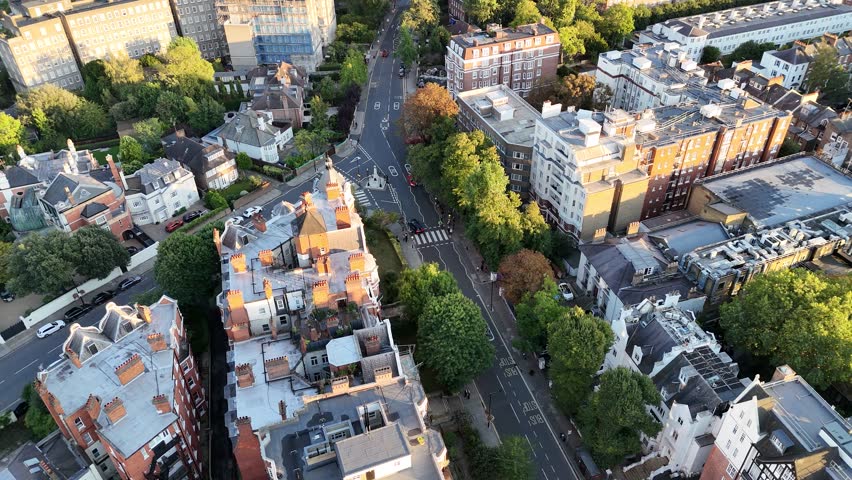 Drone footage of London’s Abbey Road zebra crossing, forever tied to The Beatles. Captures the vibrant atmosphere, urban charm, and cultural history of this world-renowned spot.