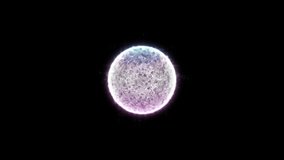 Futuristic artificial intelligence animation showing glowing neural network sphere with digital data flow, modern cyber technology and science visualization. Perfect for AI. Transparent background. - Powered by Shutterstock - Get 15% off with code: PIKWIZARD15