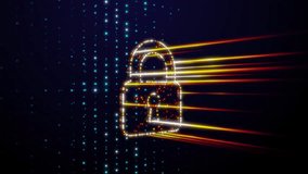 Digital lock for financial security and FinTech applications showing safe online banking and blockchain or cryptocurrency transaction safety. 3D Illustration - Powered by Shutterstock - Get 15% off with code: PIKWIZARD15