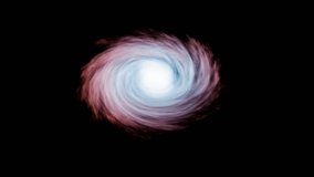 Rotating spiral galaxy in deep space. 3D cosmic galaxy rotation with bright core. Galaxy with glowing center. Space background with spiral galaxy in motion - Powered by Shutterstock - Get 15% off with code: PIKWIZARD15
