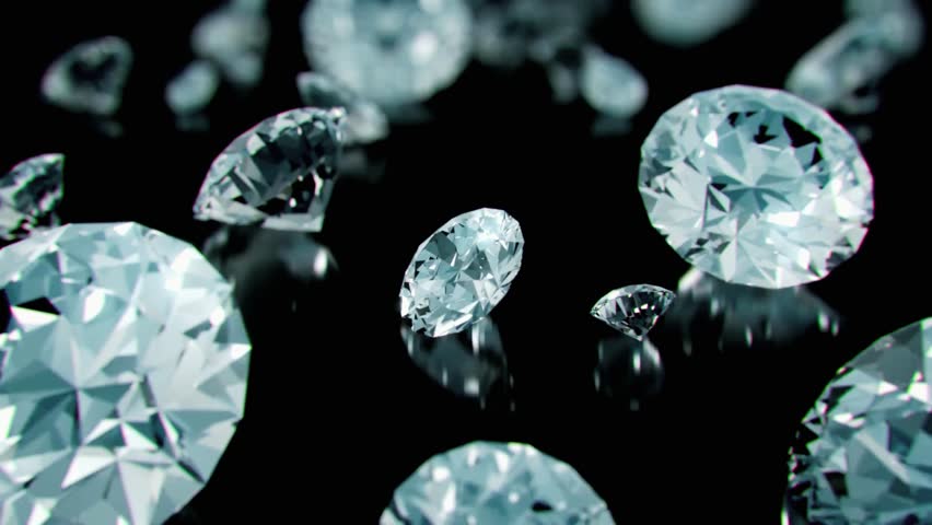 A dazzling diamond parade featuring multiple sparkling gemstones arranged in elegant designs. Perfect for luxury jewellery showcases, fashion accessories, wedding collections, and high-end lifestyle 