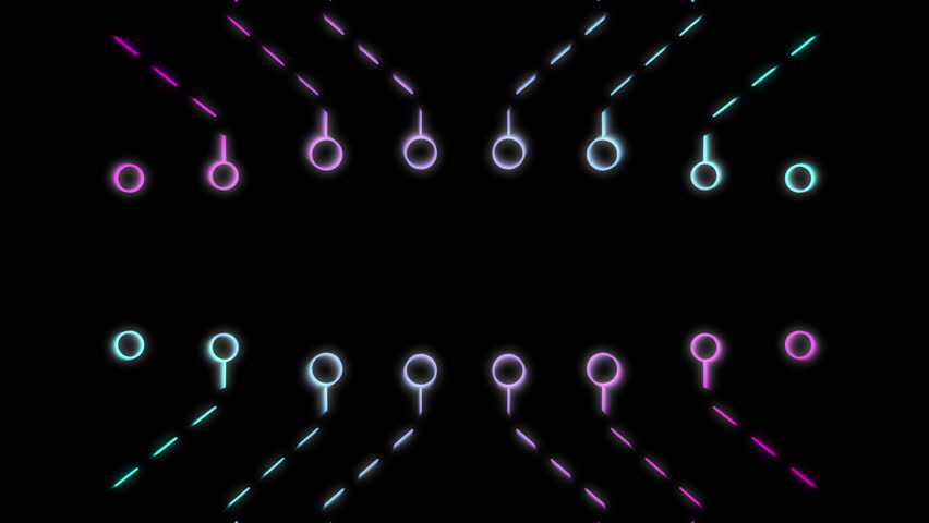 Modern digital glowing title background. Intro for text or headline with gradient magenta blue soft colors