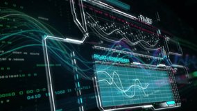 Futuristic interface displaying complex data analysis with charts - Powered by Shutterstock - Get 15% off with code: PIKWIZARD15
