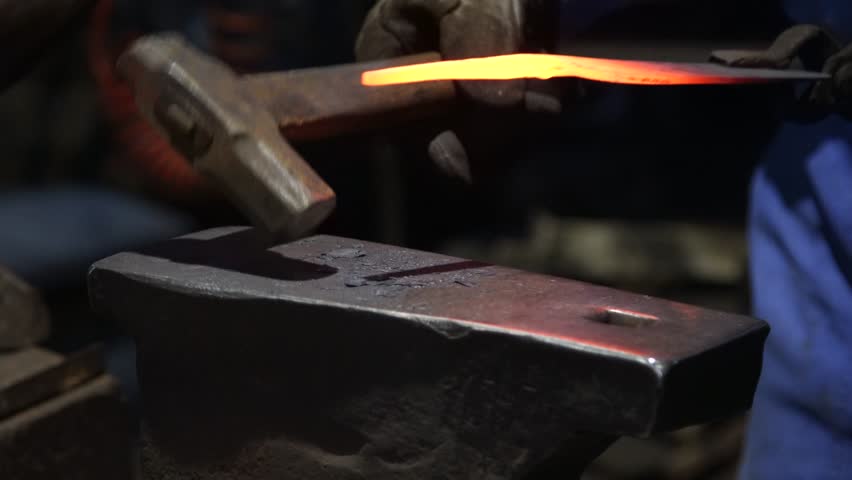A craftsman who hammers heated materials into shapes