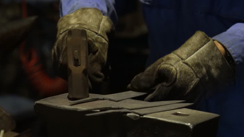 A craftsman who hammers heated materials into shapes