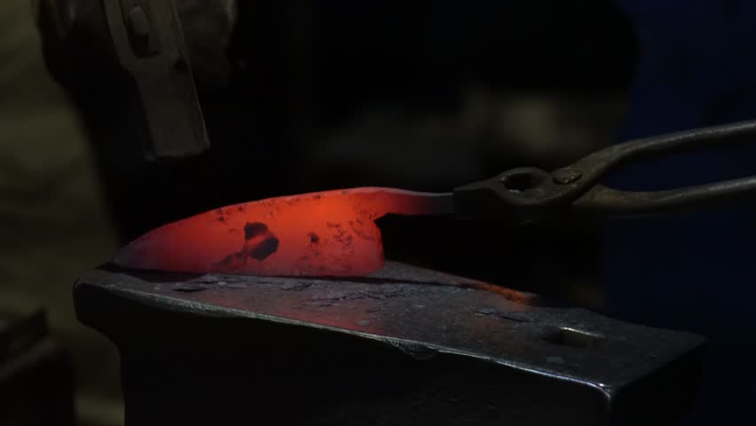 A craftsman who hammers heated materials into shapes