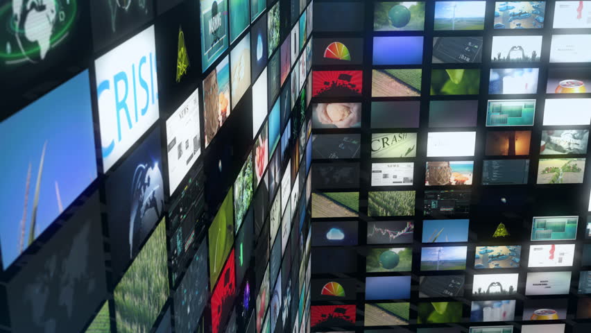 Dynamic view of a multi-panel display wall with vivid content tiles ranging from agriculture to finance, healthcare, digital data, and eco-themes under cinematic lighting. - Powered by Shutterstock - Get 15% off with code: PIKWIZARD15