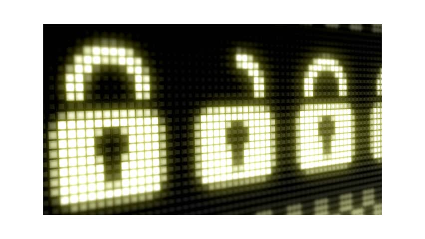 Digital Padlock Security Concept Modern Office Setting Graphic Design Cyber Environment Close-Up View - Powered by Shutterstock - Get 15% off with code: PIKWIZARD15