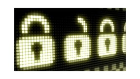 Digital Padlock Security Concept Modern Office Setting Graphic Design Cyber Environment Close-Up View - Powered by Shutterstock - Get 15% off with code: PIKWIZARD15