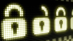 Digital Padlock Security Concept Modern Office Setting Graphic Design Cyber Environment Close-Up View - Powered by Shutterstock - Get 15% off with code: PIKWIZARD15