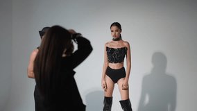 This is a stylish photoshoot that beautifully showcases unique fashion pieces along with expressive modeling - Powered by Shutterstock - Get 15% off with code: PIKWIZARD15