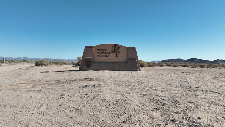 Mojave Desert At San Bernardino In California United States. National Reserve Tourism Travel. Famous California Desert. Mojave Desert At San Bernardino In California United States.