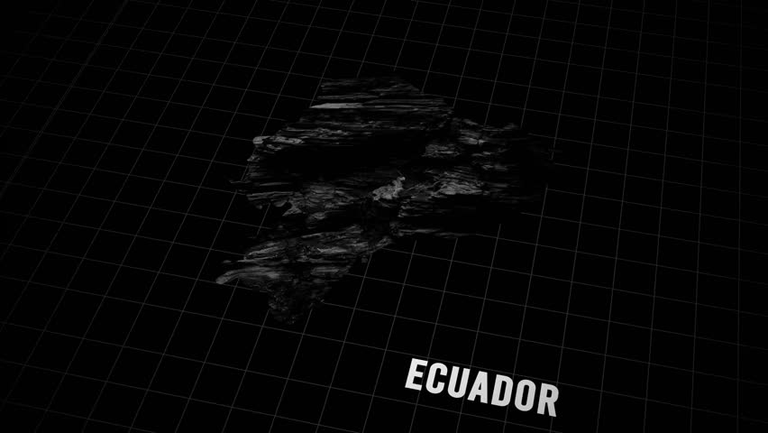 Ecuador Map Animation In Cinematic 3D Style
