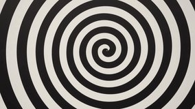 A bold black and white spiral pattern draws the viewer's eye inward, creating a hypnotic and optical illusion effect - Powered by Shutterstock - Get 15% off with code: PIKWIZARD15