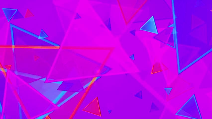 abstract background with triangles motion graphics 