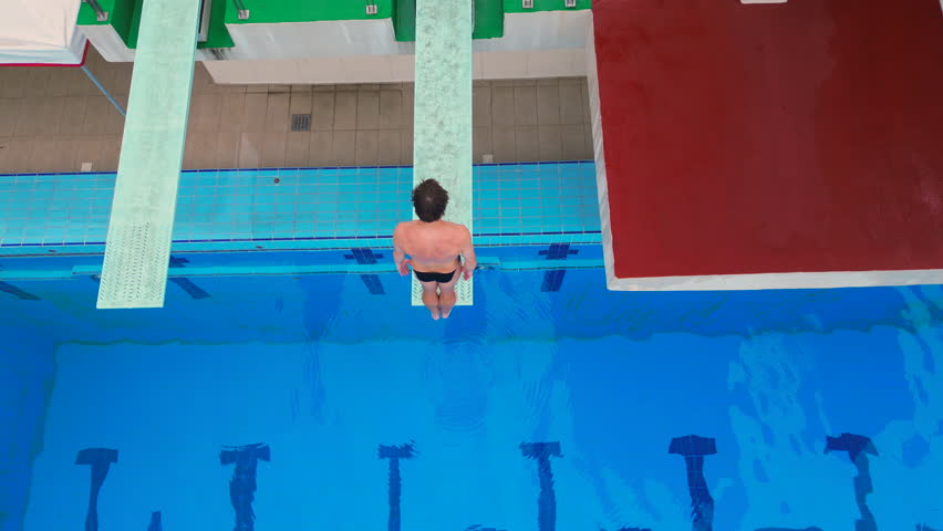 The professional athlete Victor Povzner perfects his spring dive. He is the Canada Cup 2025 Gold Medalist, Canadian National Diving Champion 2024 and 2023, Junior World Diving Champion 2018. Aerial