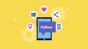 Concept of a modern smartphone displaying social media icons highlighting the central role of mobile devices in digital communication online interaction content sharing and social networking suitable for technology marketing app promotion and high quality render - Powered by Shutterstock - Get 15% off with code: PIKWIZARD15