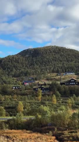 Rila, Bulgaria - 12.07.2023: Mountain hut in Rila mountain. One of the most visited nature places of tourists and top landmark. Sightseeing with green and blue colors.