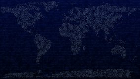 Binary Data Streams and Network Grid with Futuristic Digital World Map - Powered by Shutterstock - Get 15% off with code: PIKWIZARD15