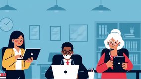 2D Flat Design Animation of Cloud Computing and Data Sharing - Powered by Shutterstock - Get 15% off with code: PIKWIZARD15