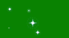 Twinkling stars smooth blinking animation with fireworks, white cartoon, fireworks, vector, doodles style shine stars blinking green screen background, 4K - Powered by Shutterstock - Get 15% off with code: PIKWIZARD15