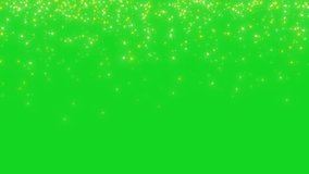 Festive background, the sparkle of glowing particles on a green screen. 4K. - Powered by Shutterstock - Get 15% off with code: PIKWIZARD15
