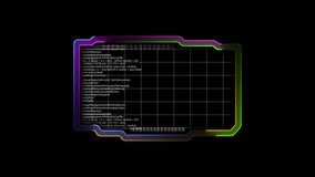 Futuristic HUD interface elements Futuristic with progress bar animation with a digital glitch effect. Sci-fi, high-tech user interface element showing data loading or processing animation . - Powered by Shutterstock - Get 15% off with code: PIKWIZARD15