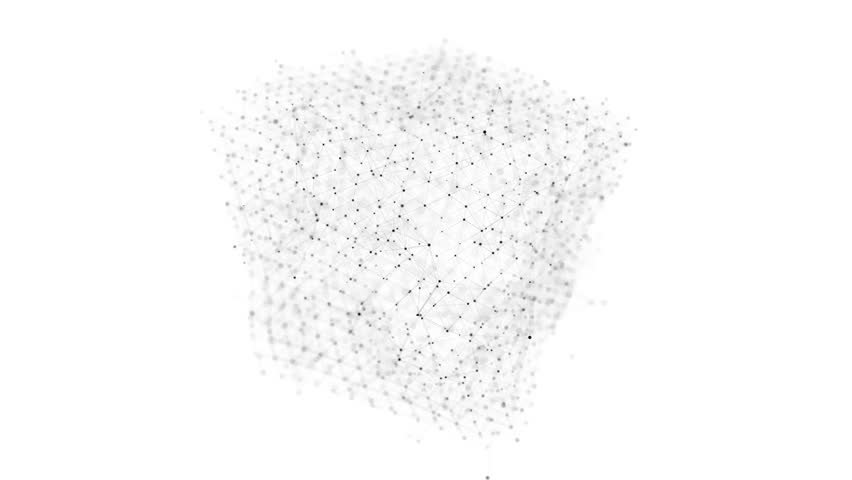 Technology of blockchain protection. Box structure keep info about holders data. Visualization of the dynamic flow of the cryptocurrency industry.