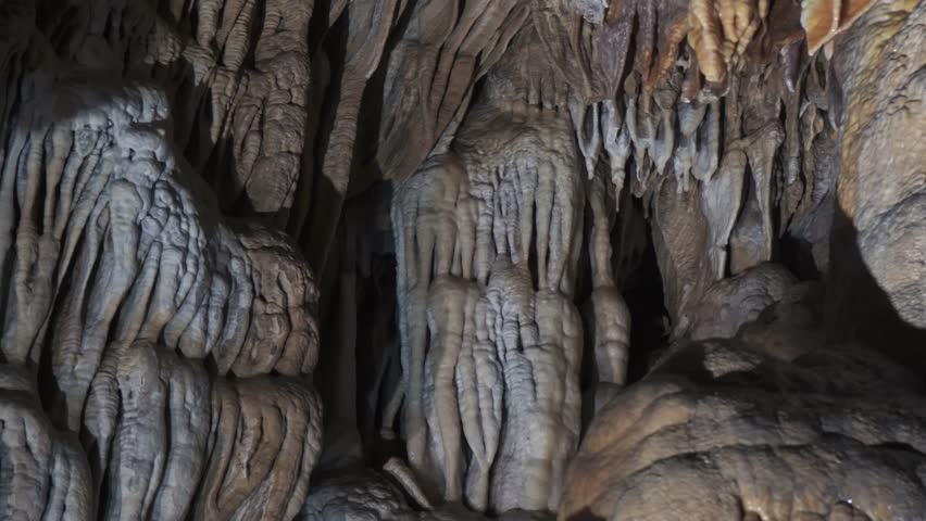 Demanovska Cave Of Liberty In Low Tatras Slovakia With Stalactites Stalagmites And Underground Waterfall Lake Most Visited Cave In Slovakia Natural Limestone Formations Captured In Cinematic 4K