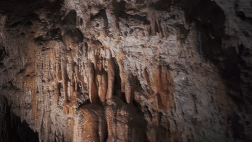 Demanovska Cave Of Liberty In Low Tatras Slovakia With Stalactites Stalagmites And Underground Waterfall Lake Most Visited Cave In Slovakia Natural Limestone Formations Captured In Cinematic 4K