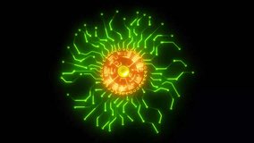 Glowing neon lines with big data chip technology background - Powered by Shutterstock - Get 15% off with code: PIKWIZARD15