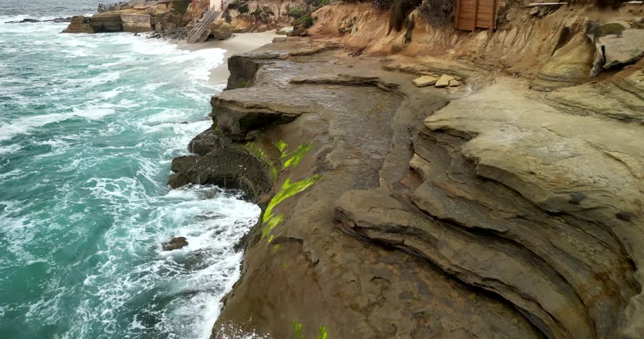 California Beach Arial 4K United States