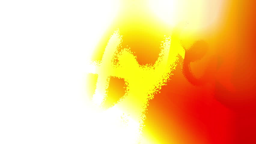 Light leak with brush graffiti texture overlay. High quality 4k footage