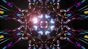 Seamless looping abstract neon featuring  Psychedelic, glowing abstract patterns, and dynamic vibrant motion. Ideal for VJ visuals, motion graphics, and animated projects - Powered by Shutterstock - Get 15% off with code: PIKWIZARD15