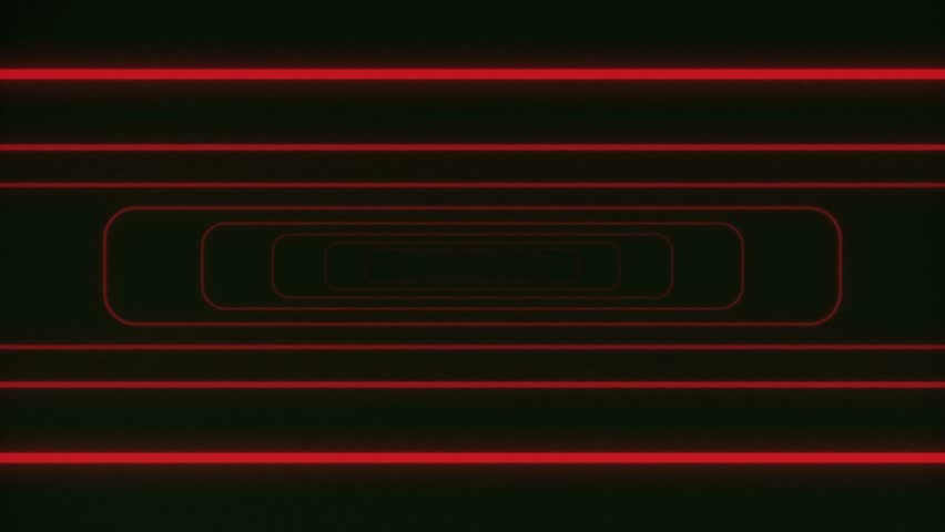 Abstract Eighties Outline Stripe Shapes Tunnel Background Loop