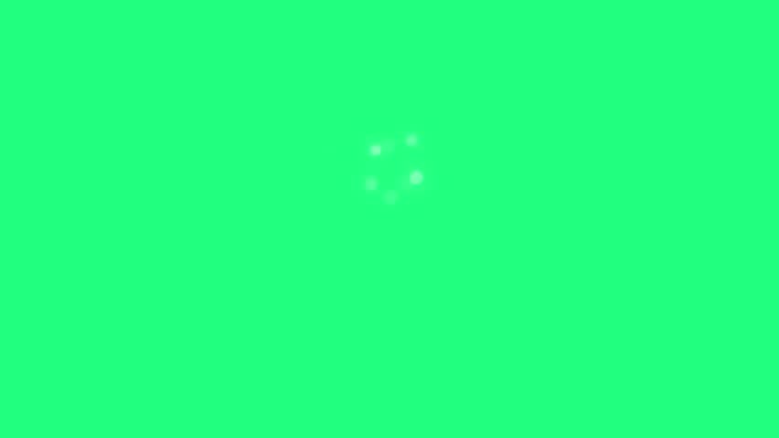 Glowing white bubbles expanding from the centre on green screen, starting small and sharp then moving closer, getting larger and blurred, perfect for intros, logo reveal animations, dreamy transitions