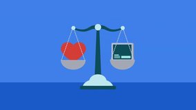 A modern digital balance scale showing a red heart and medical icons, symbolizing health, technology, medicine, and lifestyle choices. Perfect for healthcare innovation, wellness, monitoring, and rese - Powered by Shutterstock - Get 15% off with code: PIKWIZARD15