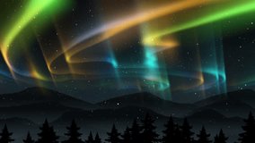 Northern Lights Aurora Borealis Sky Effect background animation used for Nature, Northpole, Sky Lights Videos, Holiday Wishes, Seasonal Greetings, Christmas Greetings or New Year Wishes videos. - Powered by Shutterstock - Get 15% off with code: PIKWIZARD15