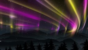 Northern Lights Aurora Borealis Sky Effect background animation used for Nature, Northpole, Sky Lights Videos, Holiday Wishes, Seasonal Greetings, Christmas Greetings or New Year Wishes videos. - Powered by Shutterstock - Get 15% off with code: PIKWIZARD15