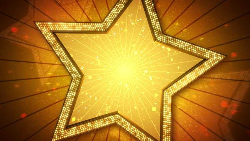 Celebration Star and Glitering Lights Background animation used for Party, Birthday, new year and Celebration events.