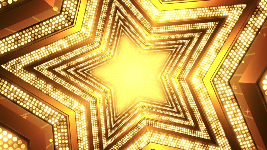 Celebration Star and Glitering Lights Background animation used for Party, Birthday, new year and Celebration events.