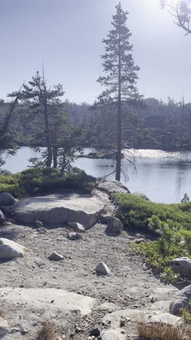 Loch Leven Hiking trail in Tahoe National Forest 