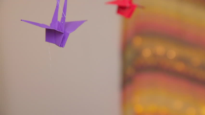  Paper Birds Mobile Moving Upwards