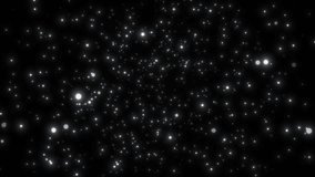 Spiral Galaxy Light Effect with Floating Glowing Stars on black background - Powered by Shutterstock - Get 15% off with code: PIKWIZARD15