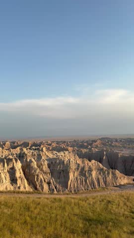 Badlands National park in South Dakota 