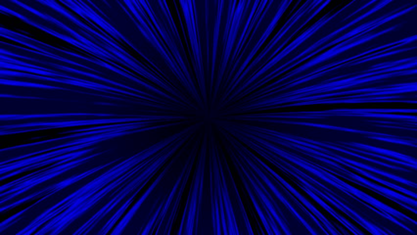 Dynamic blue and black radial speed lines motion background, ideas for anime, comics, and fast-paced themes